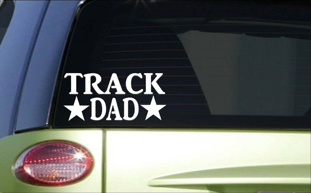 Track Dad Vinyl Decal – 8 Inch