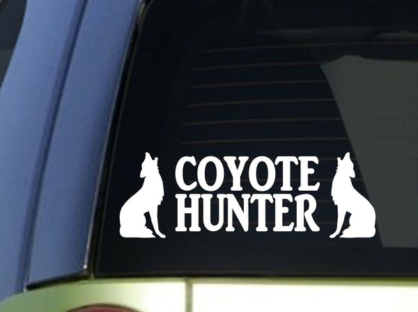 Coyote Hunter *H940* 8 inch Sticker decal predator decoy yellowstone