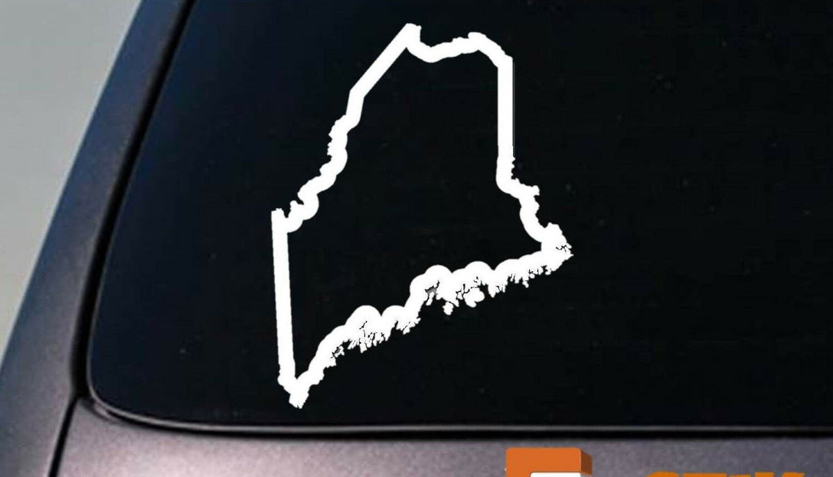 Maine State Vinyl Decal – 6 Inch