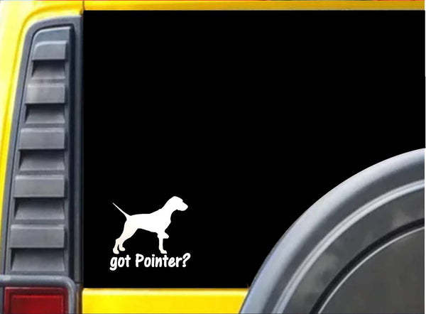 got Pointer Sticker L041 6 inch english dog decal