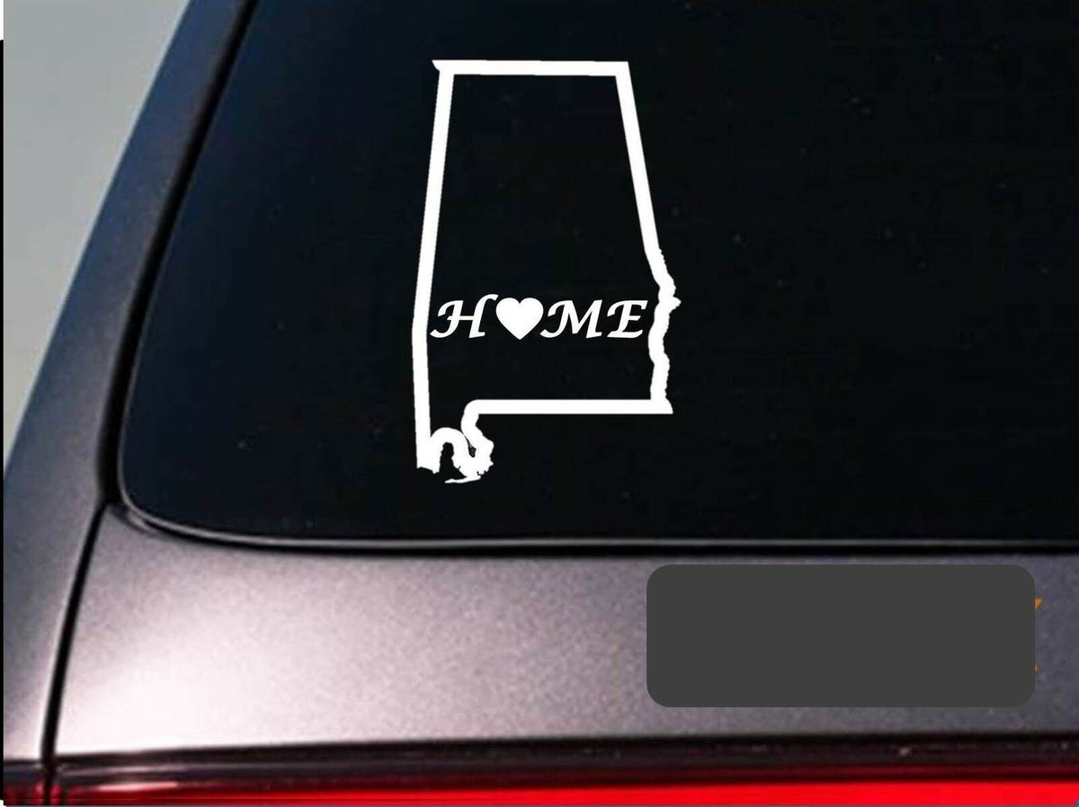 Alabama Home Vinyl Decal – 6 Inch