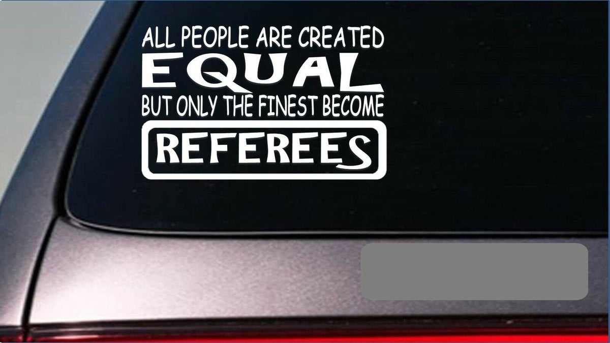 Referee All Equal Vinyl Decal – 8 Inch