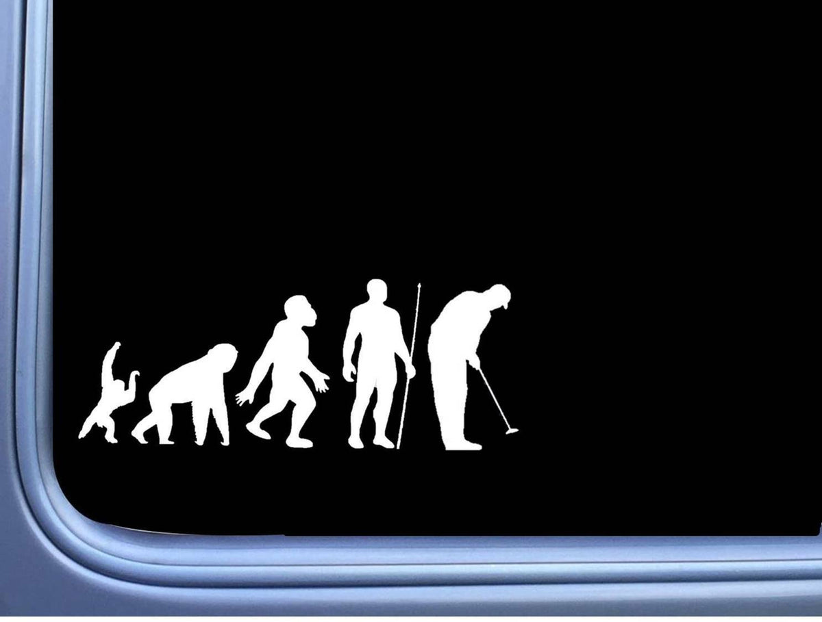 Golf Evolution Vinyl Decal – 8 Inch