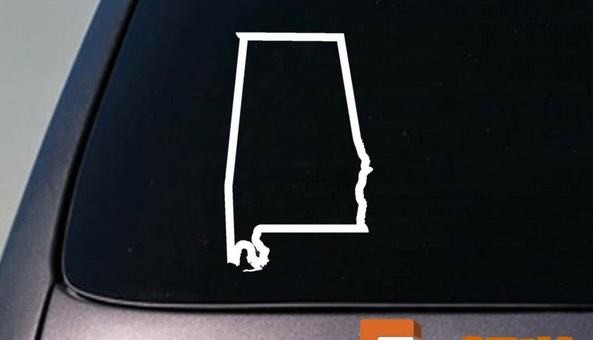 Alabama State Vinyl Decal – 6 Inch