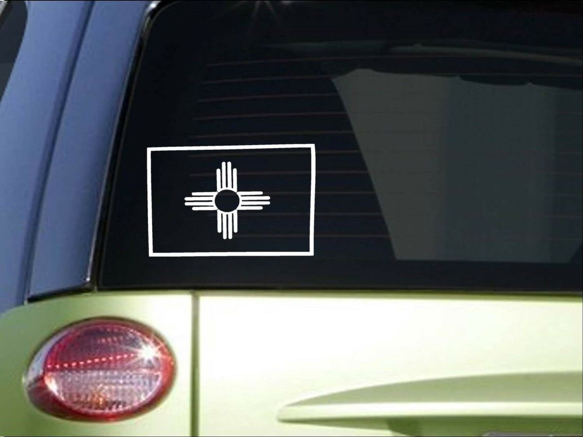 New Mexico Flag Vinyl Decal – 8 Inch