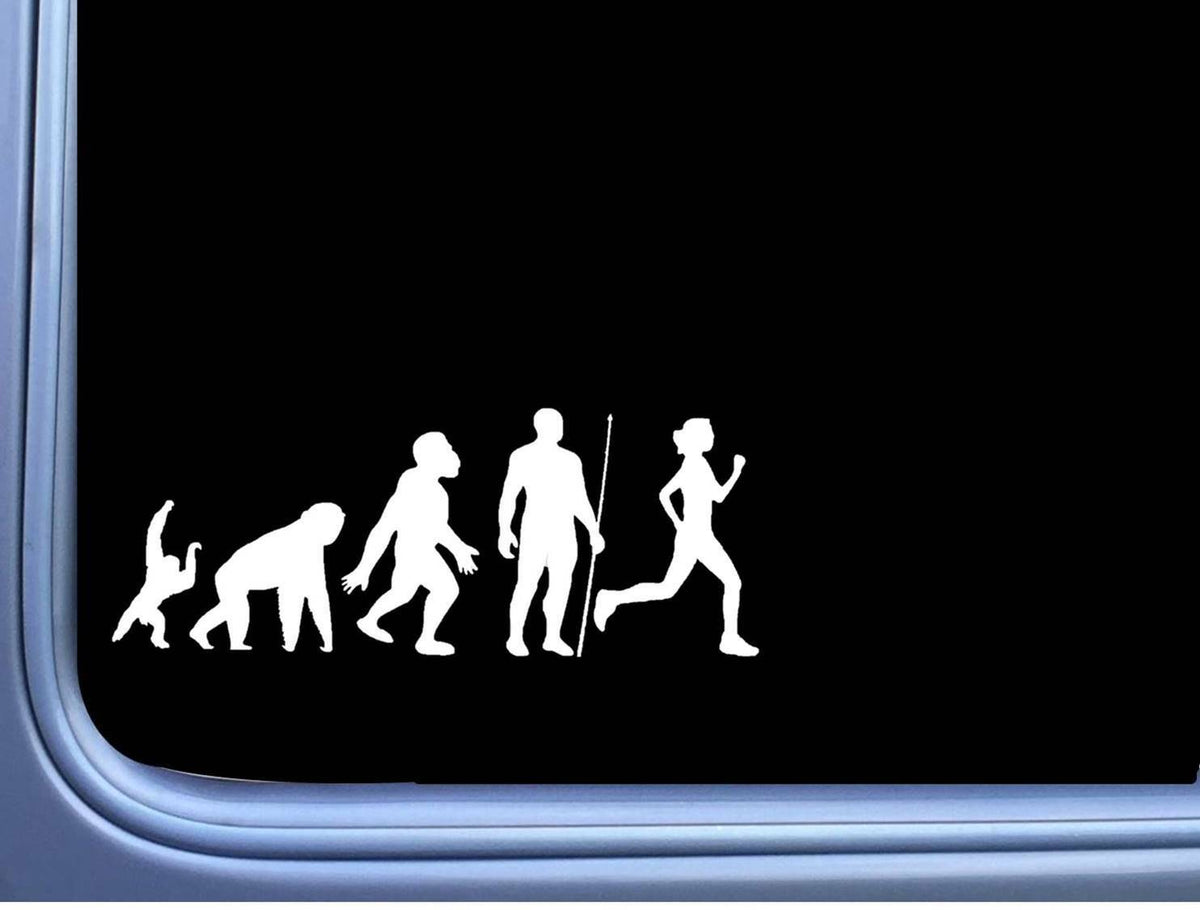 Running Girl Evolution Vinyl Decal – 8 Inch