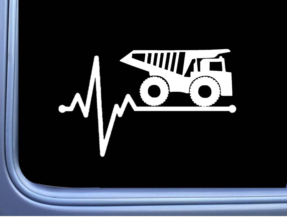 Dump Truck Lifeline Vinyl Decal – 8 Inch