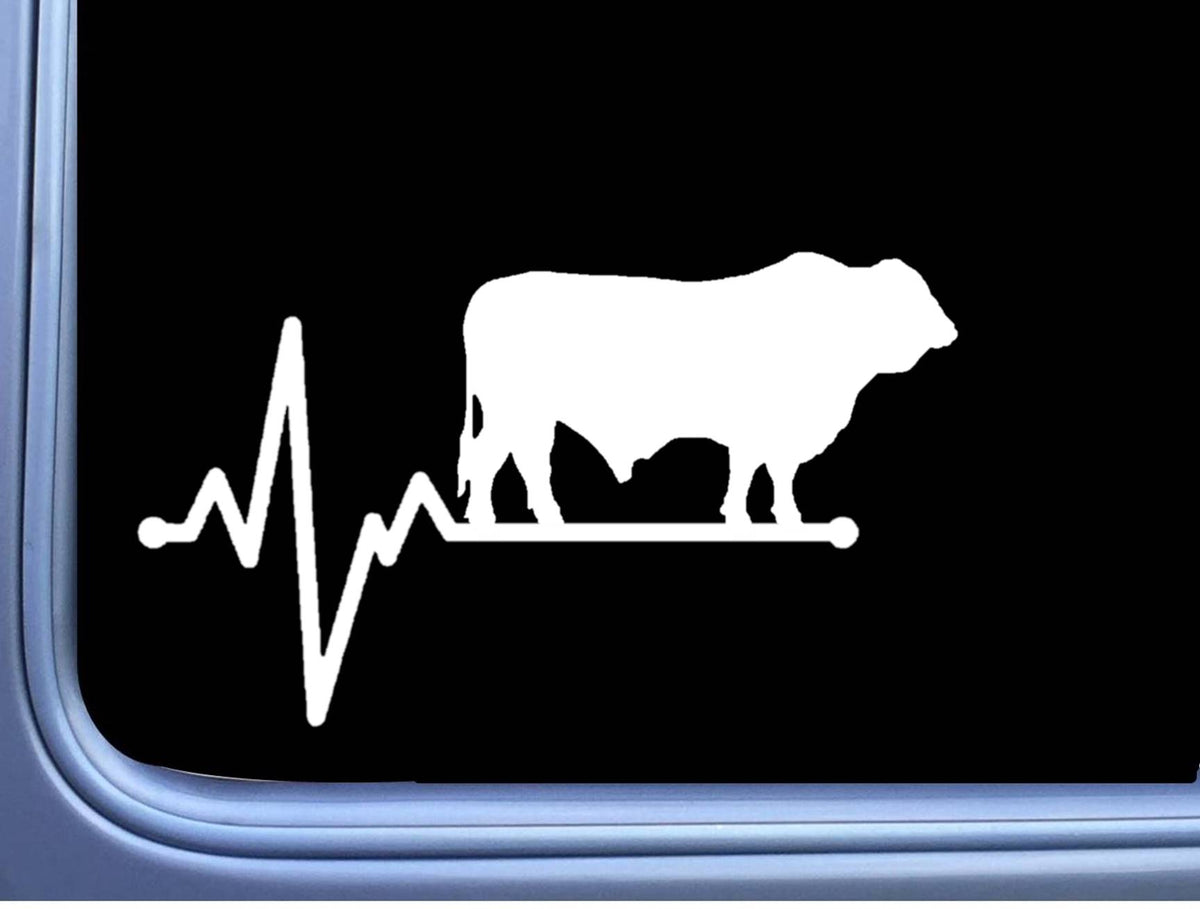 Santa Gertrudis Lifeline Bull Vinyl Decal – 6 Inch