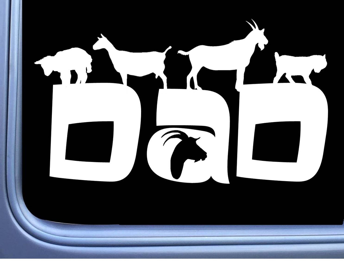 Goat Dad Vinyl Decal – 8 Inch