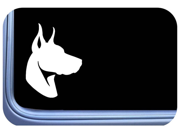 Doberman Decal os 742 vinyl 6" Sticker dobie pinscher