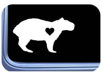 Capybara Sticker lil heart Decal OS 765 6 inch