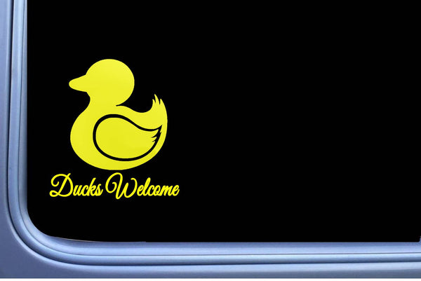 Welcome Rubber Duck Sticker for Jeeps Ducking 6" window decal OS 490