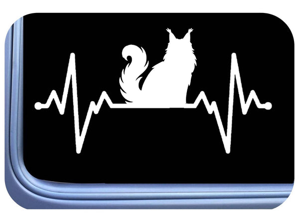 Maine Coon Cat Sticker Lifeline Decal OS 767 kitten 8 inch