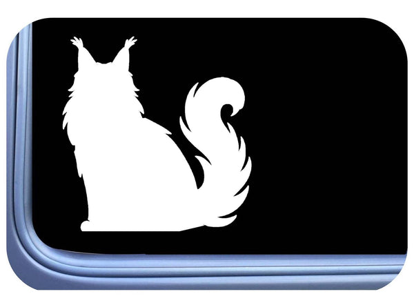 Maine Coon Cat Sticker Decal OS 768 kitten 6 inch