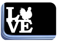 Silkie Chicken Love Decal OS 761 sticker 6" inch