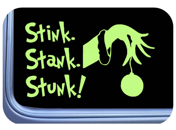 Stink Stank Stunk Sticker OS 735 8" decal funny Christmas Stickers Holiday Humor