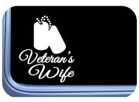 Veteran Wife Dog tags Decal Sticker 6" TP 773