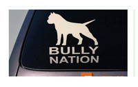 American Bully Nation B177 APBT Sticker Decal pit bull rescue k9