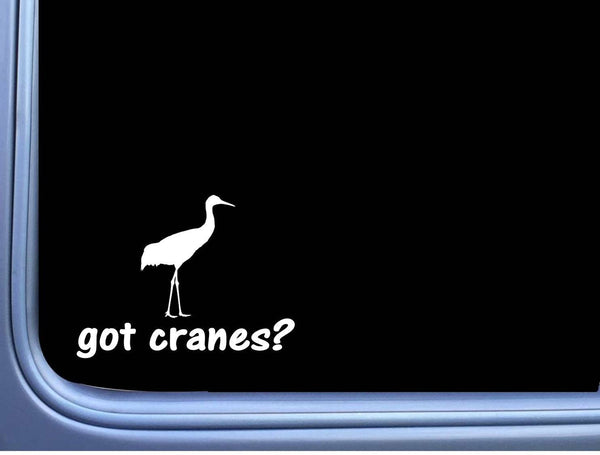 got Sandhill Crane Lifeline L971 6" Sticker decal bird watcher heron farm pond