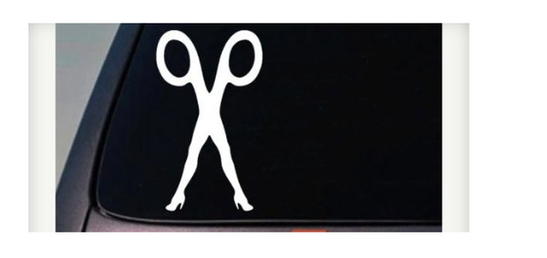 HAIRDRESSER 6" STICKER C463 SEXY LEGS DECAL HAIRSTYLIST TANNING HAIRCUT LO