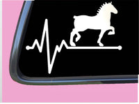 Draft Horse Lifeline TP 259 vinyl 8" Decal Sticker belgian percheron shoe bridle