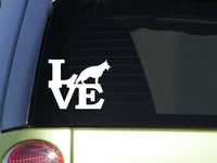 German Shepherd Love 6" STICKER *F139* DECAL gsd rescue dog german schutzhund