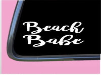 Beach Babe TP 297 Sticker 8" Decal sand girl tanning oil lotion bikini