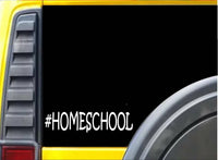 #Homeschool K453 8 inch Sticker homeschooling teacher decal