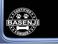 Certified Basenji L319 Dog Sticker 6" decal