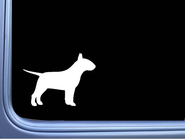 Bull Terrier Plain M328 6 inch Sticker Decal dog