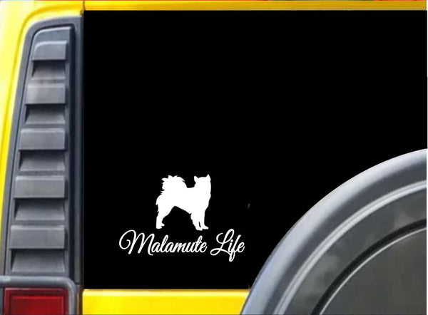 Malamute Life Sticker k700 6 inch alaskan sled dog decal