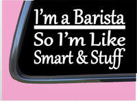 Barista Smart Stuff TP 324 Sticker 8" Decal coffee cup mug k pot java