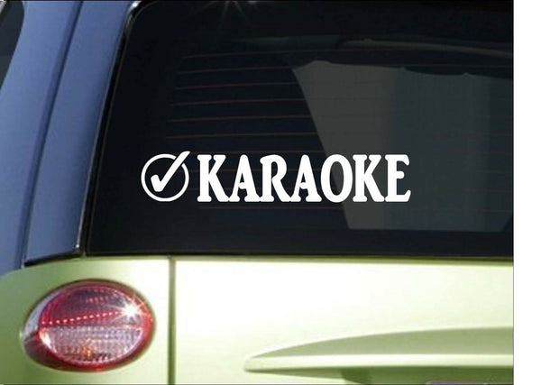 Karaoke Check *I024* 8" Sticker decal vinyl bar singing pixed drink party shot