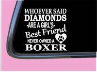 Boxer Diamonds TP 434 vinyl 6" Decal Sticker dog breed tshirt