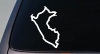 PERU country sticker truck car window laptop vinyl decal 6" sticker