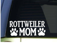 Rottweiler Mom sticker *H325* 8.5 inch wide vinyl dog rottie schutzhund