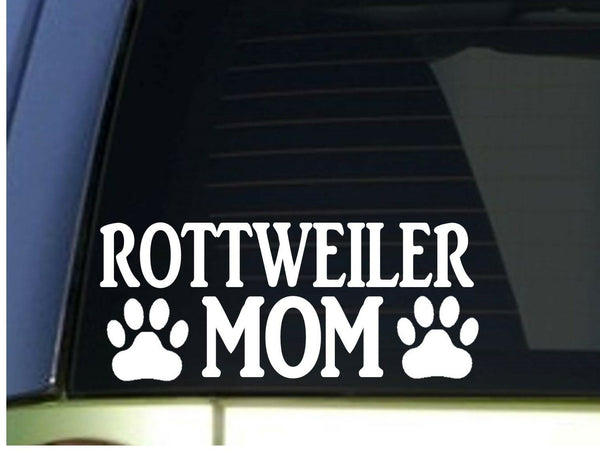 Rottweiler Mom sticker *H325* 8.5 inch wide vinyl dog rottie schutzhund