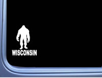 Bigfoot Wisconsin State Sticker M178 6" vinyl decal sasquatch squatch