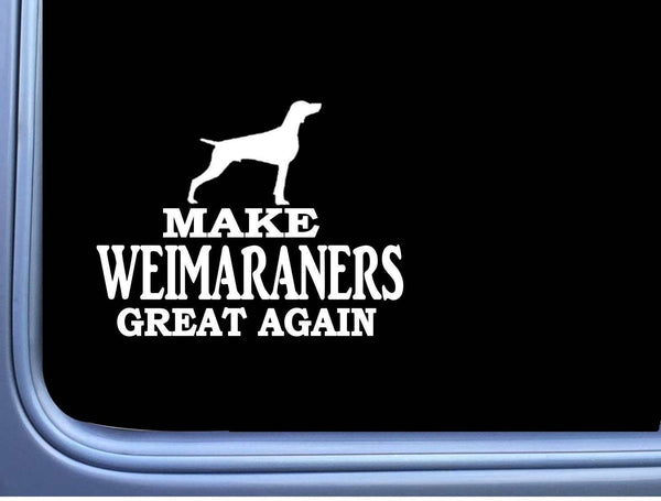 Weimaraner Maga flag L701 Dog Sticker 7" decal