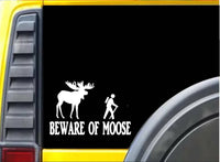 Beware of Moose Sticker k101 8 inch maine yellowstone decal