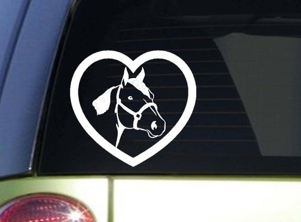 Horse heart *I841* 6" Sticker horse decal  ˜