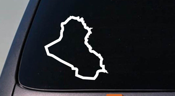IRAQ country sticker truck car window laptop vinyl decal 6" sticker