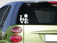 Alien love 6" STICKER *F225* DECAL spaceship flying saucer abduction book outer