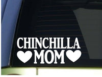 Chinchilla Mom sticker *H295* 8.5 inch wide vinyl cage food