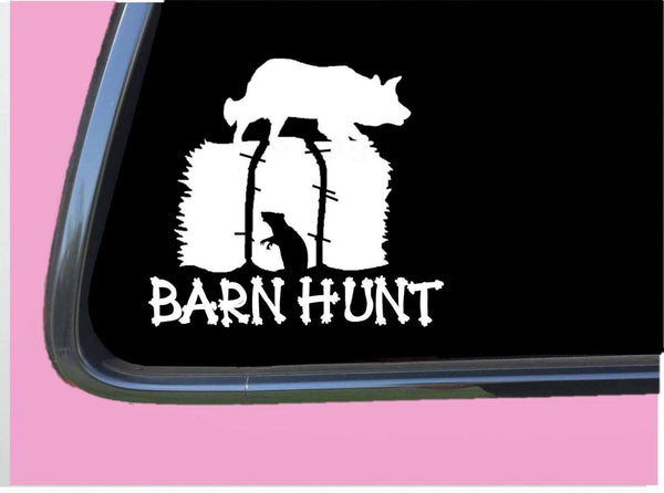 Border Collie Barn Hunt TP 534 vinyl 6" Decal Sticker rat tubes book tshirt