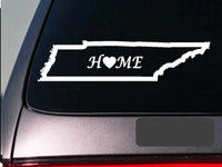 Tennessee home 6" sticker *E659* state outline home map decal vinyl