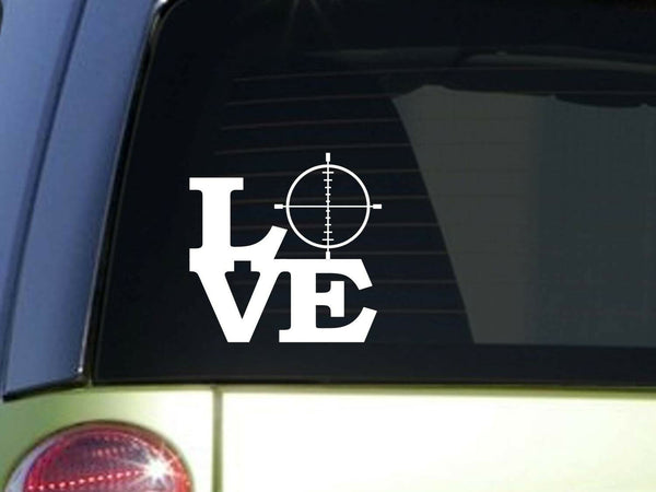 Crosshair Love 6" STICKER *F125* DECAL scope trigger deer hunting camo buck call