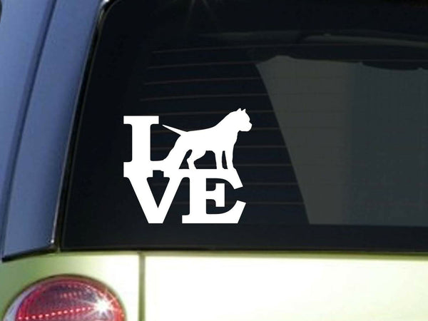 Pitbull Love 6" STICKER *F118* DECAL american bully pit bull apbt