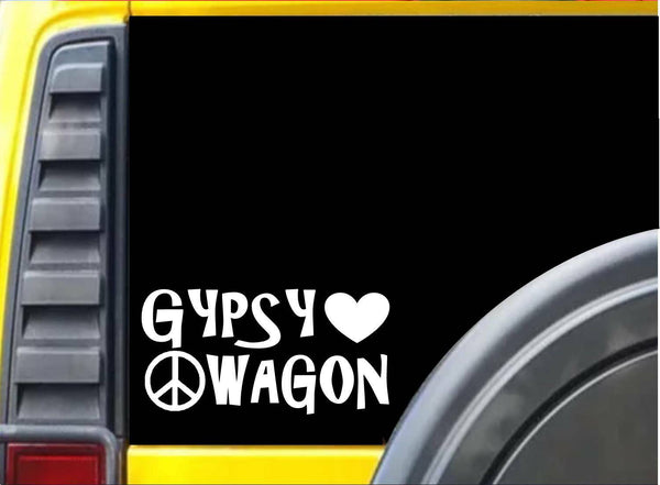 Gypsy Wagon *J734* 8 inch Sticker decal hippie bohemian sticker