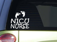 Nicu Nurse *J312* 6x6 inch Sticker nurse decal